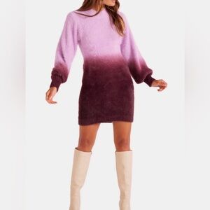 MINKPINK Ombré Sweater Dress - Sz M - NWOT